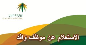 استعلام عن وافد برقم الهوية 2023