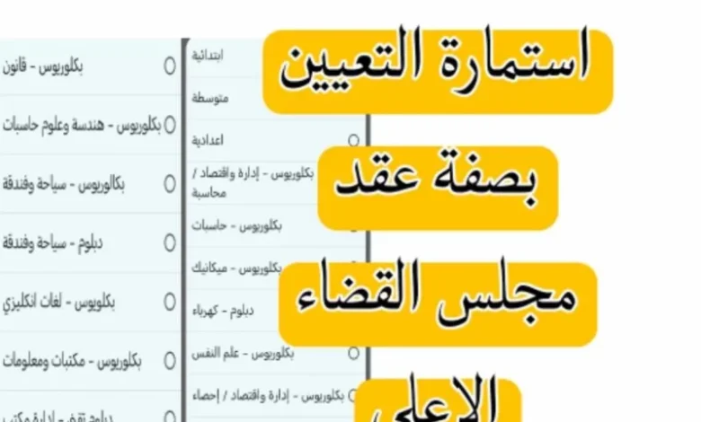 مجلس القضاء الأعلى 2023